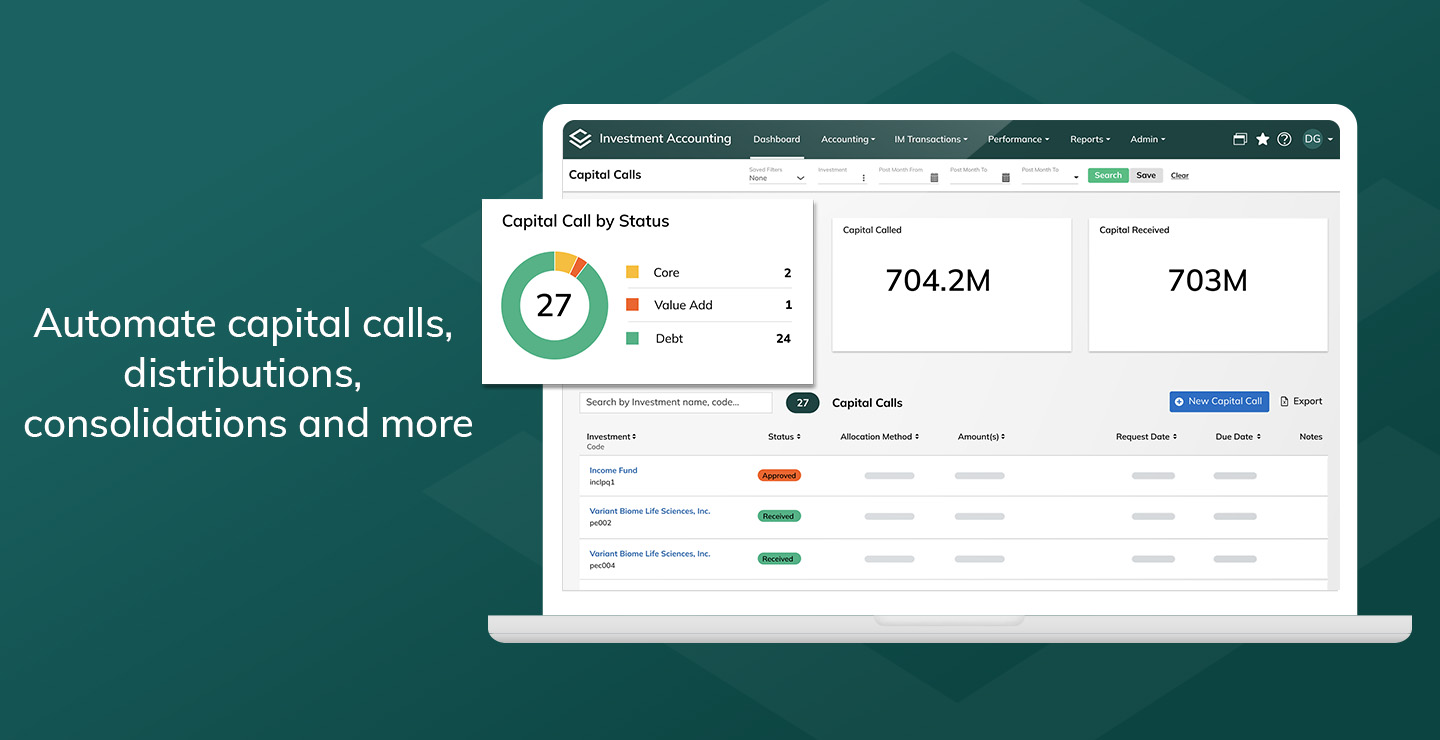 screenshot of Yardi Investment Accounting